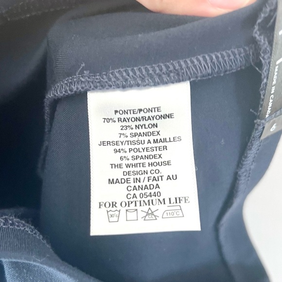 Sympli Ponte Navy Blue Pull-On Elastic Waistband Tapered Ankle Pants Size 6 - Picture 8 of 9